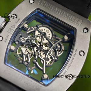 1: 1. Customize the best version RM-055 gray ceramic, titanium rubber inner shell, Vaucher RMUL2 super movement, gray rubber strap, titanium buckle, can be paired with nylon strap - Image 24
