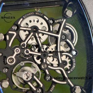 1: 1. Customize the best version RM-055 gray ceramic, titanium rubber inner shell, Vaucher RMUL2 super movement, gray rubber strap, titanium buckle, can be paired with nylon strap - Image 25