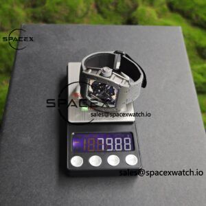 1: 1. Customize the best version RM-055 gray ceramic, titanium rubber inner shell, Vaucher RMUL2 super movement, gray rubber strap, titanium buckle, can be paired with nylon strap - Image 37
