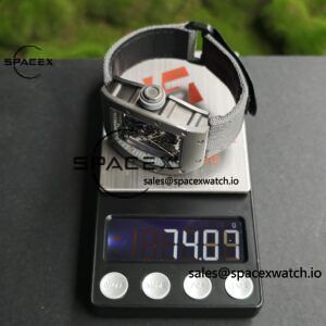 1: 1. Customize the best version RM-055 gray ceramic, titanium rubber inner shell, Vaucher RMUL2 super movement, gray rubber strap, titanium buckle, can be paired with nylon strap - Image 38