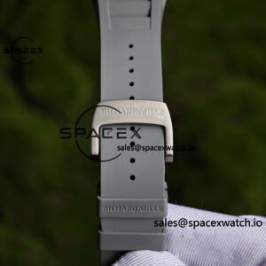 1: 1. Customize the best version RM-055 gray ceramic, titanium rubber inner shell, Vaucher RMUL2 super movement, gray rubber strap, titanium buckle, can be paired with nylon strap - Image 34
