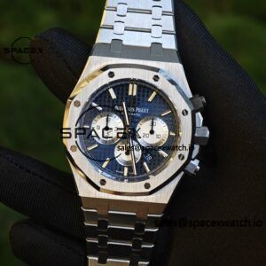 Customized version AP26331ST blue dial, 1:1 customized CNC case strap, original FP1185 movement, best substitute for dial, pointer, calendar - Image 7