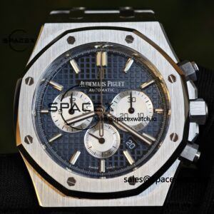 Customized version AP26331ST blue dial, 1:1 customized CNC case strap, original FP1185 movement, best substitute for dial, pointer, calendar - Image 8