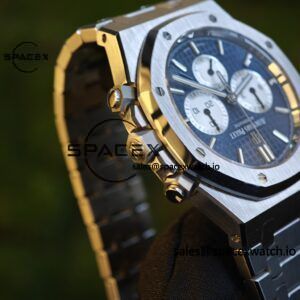 Customized version AP26331ST blue dial, 1:1 customized CNC case strap, original FP1185 movement, best substitute for dial, pointer, calendar - Image 11