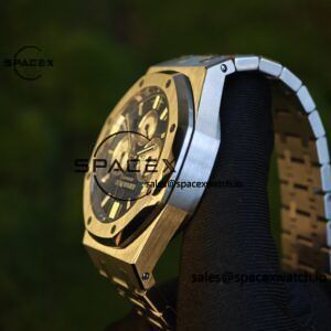 Customized version AP26331ST blue dial, 1:1 customized CNC case strap, original FP1185 movement, best substitute for dial, pointer, calendar - Image 12
