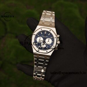 Customized version AP26331ST blue dial, 1:1 customized CNC case strap, original FP1185 movement, best substitute for dial, pointer, calendar - Image 20