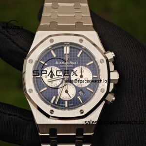 Customized version AP26331ST blue dial, 1:1 customized CNC case strap, original FP1185 movement, best substitute for dial, pointer, calendar - Image 21