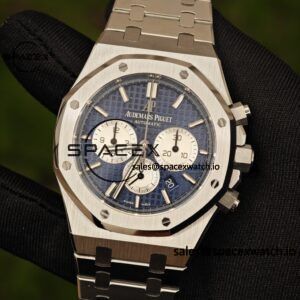 Customized version AP26331ST blue dial, 1:1 customized CNC case strap, original FP1185 movement, best substitute for dial, pointer, calendar - Image 23