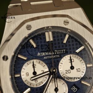 Customized version AP26331ST blue dial, 1:1 customized CNC case strap, original FP1185 movement, best substitute for dial, pointer, calendar - Image 27