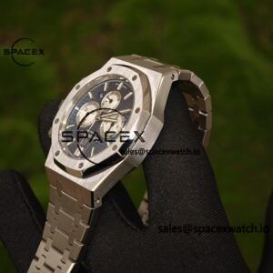 Customized version AP26331ST blue dial, 1:1 customized CNC case strap, original FP1185 movement, best substitute for dial, pointer, calendar - Image 29