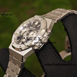 Customized version AP26331ST blue dial, 1:1 customized CNC case strap, original FP1185 movement, best substitute for dial, pointer, calendar - Image 30