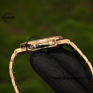 Patek Philippe Nautilus rose gold 5712R, 1:1 customized CNC18K pure gold case, optimal substitute dial pointer moon phase, ball top needle shaft, customized ACE240 integrated movement - Image 16