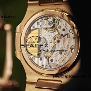 Patek Philippe Nautilus rose gold 5712R, 1:1 customized CNC18K pure gold case, optimal substitute dial pointer moon phase, ball top needle shaft, customized ACE240 integrated movement - Image 23