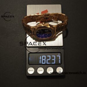 Patek Philippe Nautilus rose gold 5712R, 1:1 customized CNC18K pure gold case, optimal substitute dial pointer moon phase, ball top needle shaft, customized ACE240 integrated movement - Image 30