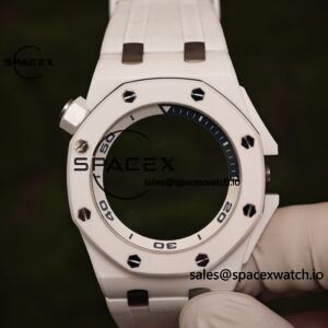 Customize a 1:1 mold based on raw data to create the best version of the Royal Oak Ocean Diver 15707 white ceramic. Customize the best dial, hands, calendar, and high standard craftsmanship installation - Image 17