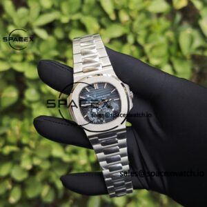 Patek Philippe Nautilus 5712 1:1 customized best alternative gradient blue dial, case and strap secondary polishing and grinding, 240 integrated movement - Image 3