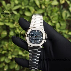 Patek Philippe Nautilus 5712 1:1 customized best alternative gradient blue dial, case and strap secondary polishing and grinding, 240 integrated movement - Image 4