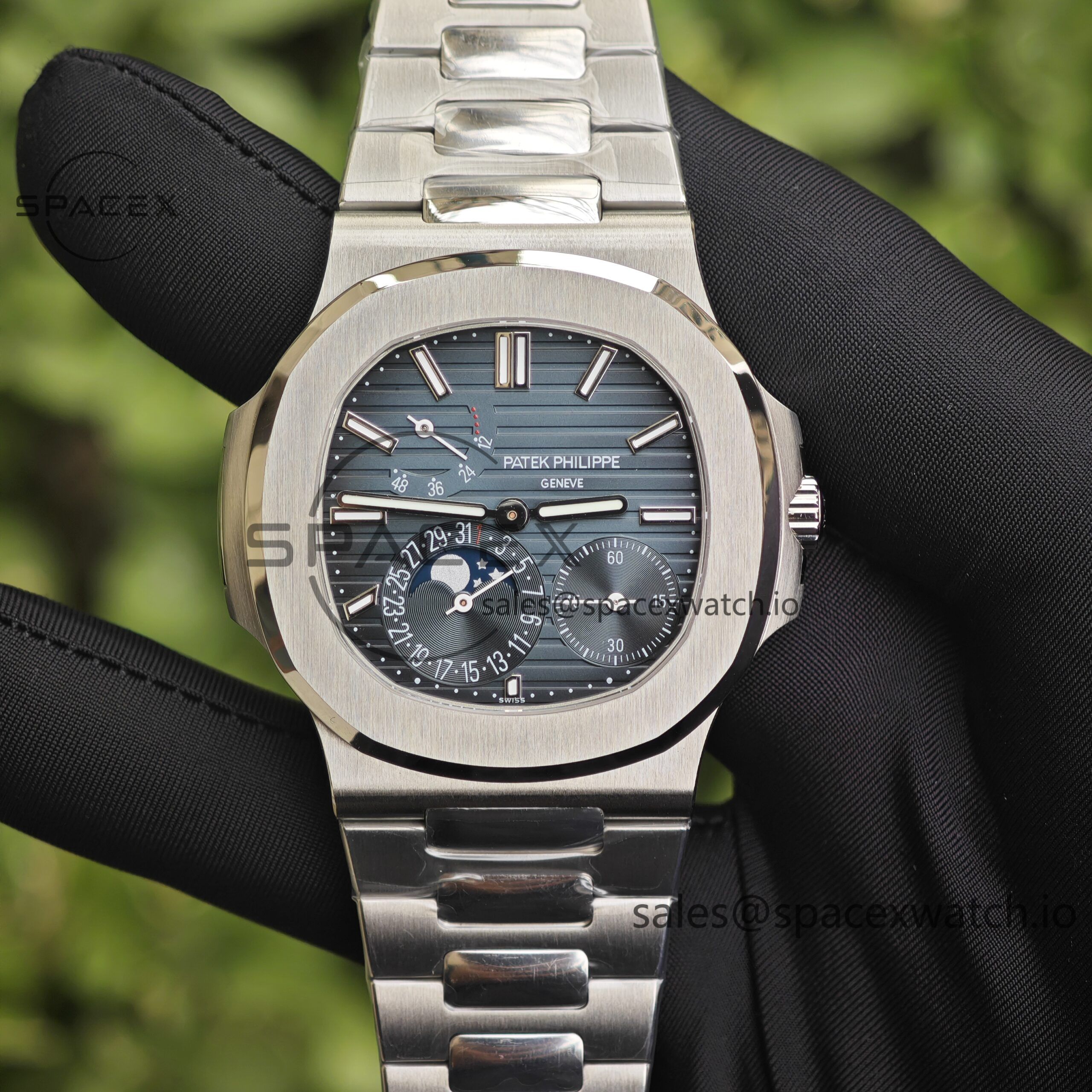 IMG_20250315_151556 Patek Philippe Nautilus 5712 1:1 customized best alternative gradient blue dial, case and strap secondary polishing and grinding, 240 integrated movement - Image 1