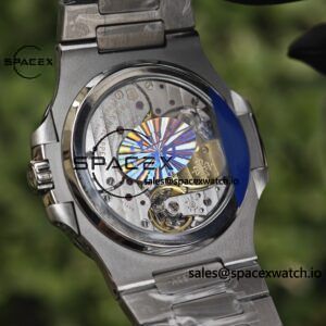 Patek Philippe Nautilus 5712 1:1 customized best alternative gradient blue dial, case and strap secondary polishing and grinding, 240 integrated movement - Image 13