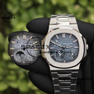 Patek Philippe Nautilus 5712 1:1 customized best alternative gradient blue dial, case and strap secondary polishing and grinding, 240 integrated movement - Image 22