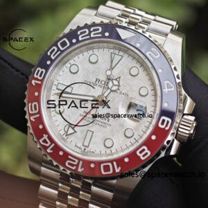 Rolex GMT Master II 126719 BLRO Custom Best Meteorite Dial, Best Alternative Pointer, Second Polished Case and Strap, Dandong 3285 Integrated Movement - Image 13
