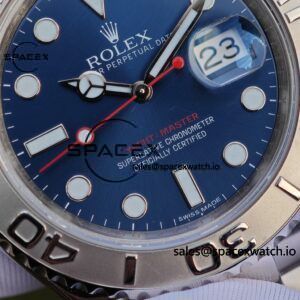 Rolex Yacht Master Series Blue Dial 116622 Custom Modified Original Factory Dial Outer Ring Mirror pointer Calendar Crown 6-piece Set, Dandong 3155 Movement - Image 12