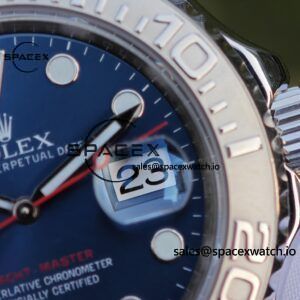 Rolex Yacht Master Series Blue Dial 116622 Custom Modified Original Factory Dial Outer Ring Mirror pointer Calendar Crown 6-piece Set, Dandong 3155 Movement - Image 15