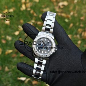 Rolex Yacht Master Series Grey Dial 116622 Customized Improved Original Factory Dial Outer Ring Mirror pointer Calendar Crown 6-piece Set, Dandong 3155 Movement - Image 4
