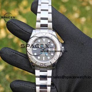 Rolex Yacht Master Series Grey Dial 116622 Customized Improved Original Factory Dial Outer Ring Mirror pointer Calendar Crown 6-piece Set, Dandong 3155 Movement - Image 5