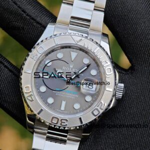 Rolex Yacht Master Series Grey Dial 116622 Customized Improved Original Factory Dial Outer Ring Mirror pointer Calendar Crown 6-piece Set, Dandong 3155 Movement - Image 10