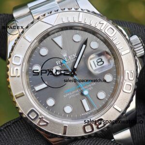 Rolex Yacht Master Series Grey Dial 116622 Customized Improved Original Factory Dial Outer Ring Mirror pointer Calendar Crown 6-piece Set, Dandong 3155 Movement - Image 12