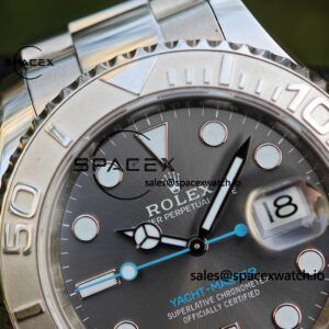 Rolex Yacht Master Series Grey Dial 116622 Customized Improved Original Factory Dial Outer Ring Mirror pointer Calendar Crown 6-piece Set, Dandong 3155 Movement - Image 14