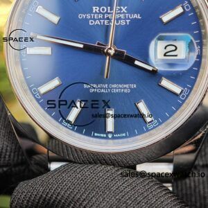 41mm Rolex DateJust m126300 blue dial customized genuine watch outer ring, dial, mirror, pointer, four piece set Dandong 3235 integrated movement 904L steel case strap - Image 18