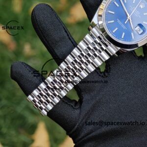 41mm Rolex DateJust m126300 blue dial customized genuine watch outer ring, dial, mirror, pointer, four piece set Dandong 3235 integrated movement 904L steel case strap - Image 25