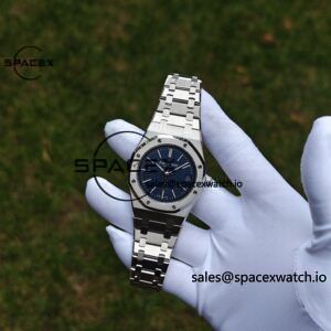 AP Royal Oak 39mm 15202 blue dial, original data 1:1 customized case strap, replacing imported substitute dial, customized best alternative pointer and calendar, equipped with original K2121 movement 22K gold tourbillon - Image 4
