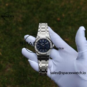 AP Royal Oak 39mm 15202 blue dial, original data 1:1 customized case strap, replacing imported substitute dial, customized best alternative pointer and calendar, equipped with original K2121 movement 22K gold tourbillon - Image 5