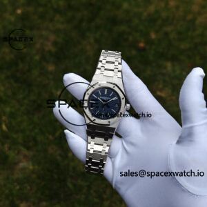 AP Royal Oak 39mm 15202 blue dial, original data 1:1 customized case strap, replacing imported substitute dial, customized best alternative pointer and calendar, equipped with original K2121 movement 22K gold tourbillon - Image 7