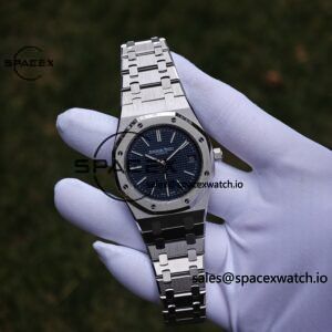 AP Royal Oak 39mm 15202 blue dial, original data 1:1 customized case strap, replacing imported substitute dial, customized best alternative pointer and calendar, equipped with original K2121 movement 22K gold tourbillon - Image 9