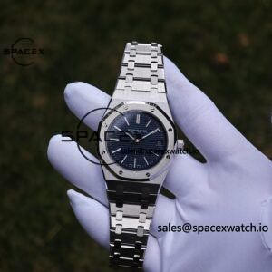 AP Royal Oak 39mm 15202 blue dial, original data 1:1 customized case strap, replacing imported substitute dial, customized best alternative pointer and calendar, equipped with original K2121 movement 22K gold tourbillon - Image 10