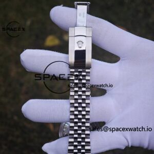 Rolex DateJust 36mm 126234 green Roman 904L steel, custom diamond bezel, custom best alternative dial pointer calendar sapphire mirror, 2836 movement - Image 17
