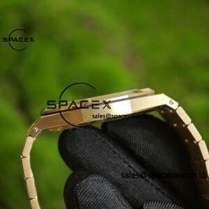 AP Royal Oak 39mm 15202 blue dial, original data 1:1 customized 18K gold case strap, replacing imported substitute dial, customized best alternative pointer and calendar, equipped with original K2121 movement 22K gold tourbillon - Image 13
