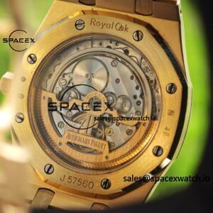 AP Royal Oak 39mm 15202 blue dial, original data 1:1 customized 18K gold case strap, replacing imported substitute dial, customized best alternative pointer and calendar, equipped with original K2121 movement 22K gold tourbillon - Image 16