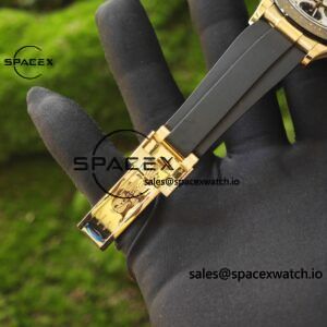 Daytona 116518 customized 1:1 best version meteorite dial, best substitute hands, CNC customized 18K pure gold case clasp, with Oysterflex strap, Dandong 4130 movement - Image 20