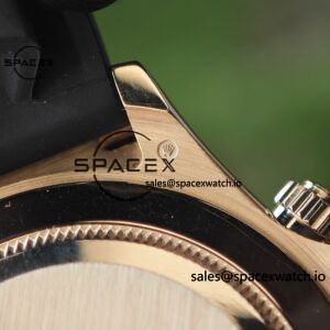 Daytona 116518 customized 1:1 best version meteorite dial, best substitute hands, CNC customized 18K pure gold case clasp, with Oysterflex strap, Dandong 4130 movement - Image 18