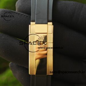 Daytona 116518 customized 1:1 best version meteorite dial, best substitute hands, CNC customized 18K pure gold case clasp, with Oysterflex strap, Dandong 4130 movement - Image 22