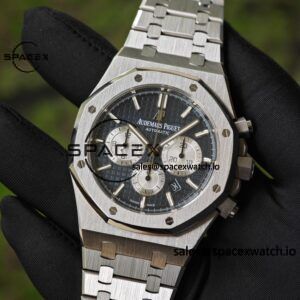 Customized AP Royal Oak 26240ST blue dial with original blue dial and date display, customized bright substitute hands, CNC 1:1 customized case strap and clasp, currently the best 4401 integrated movement - Image 5