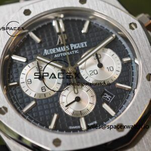 Customized AP Royal Oak 26240ST blue dial with original blue dial and date display, customized bright substitute hands, CNC 1:1 customized case strap and clasp, currently the best 4401 integrated movement - Image 9