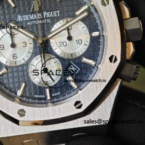 Customized AP Royal Oak 26240ST blue dial with original blue dial and date display, customized bright substitute hands, CNC 1:1 customized case strap and clasp, currently the best 4401 integrated movement - Image 10