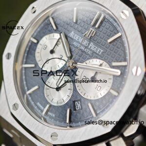 Customized AP Royal Oak 26240ST blue dial with original blue dial and date display, customized bright substitute hands, CNC 1:1 customized case strap and clasp, currently the best 4401 integrated movement - Image 7