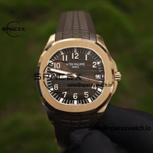 Aquanaut 5167R original data 1:1 customized 18K pure gold case clasp, best alternative dial, hands, calendar, custom ACE324 integrated movement - Image 5